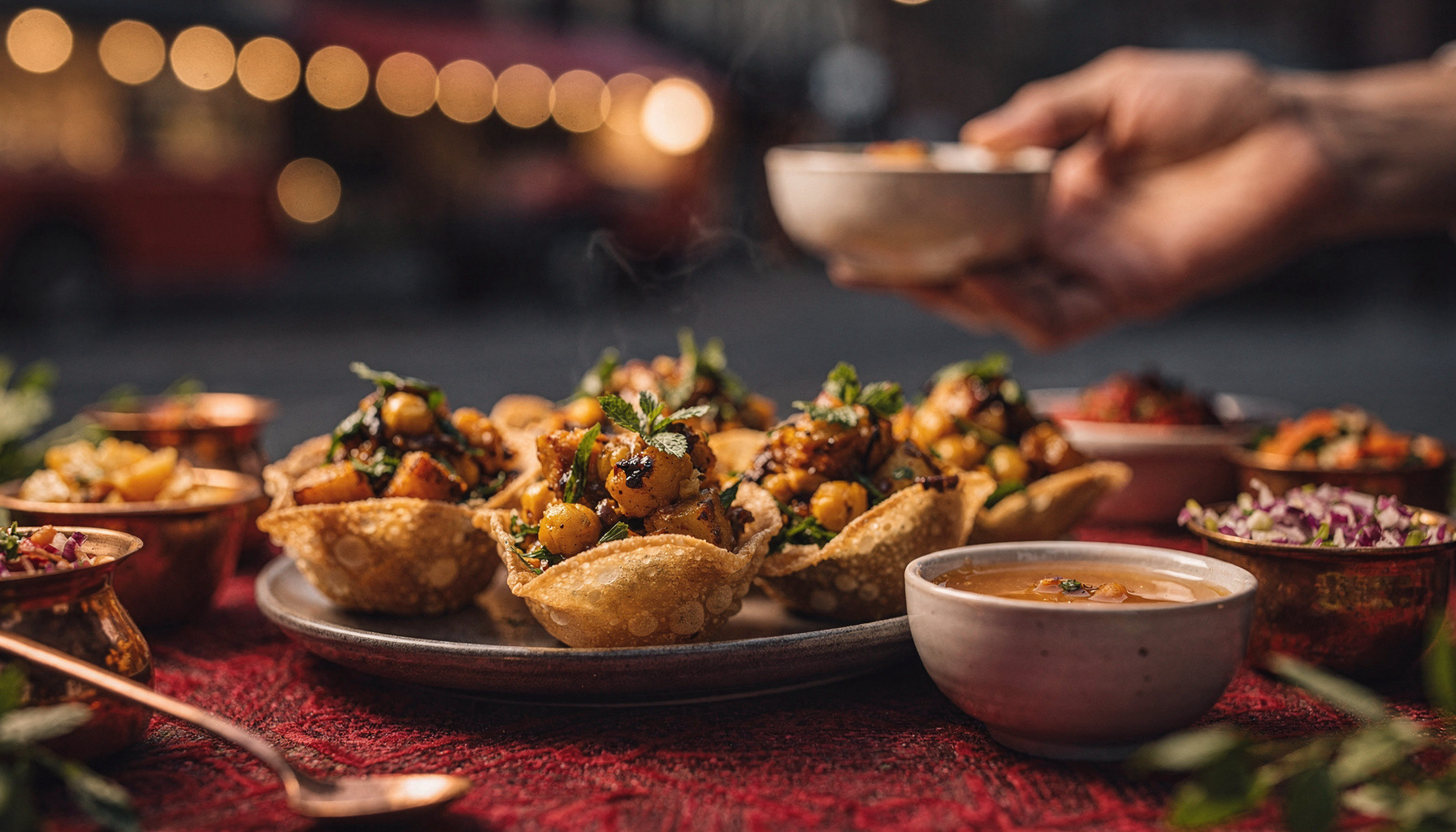 Deva Bhai Panipuri Stall — panipuri vendor street food stall website built with WebZum AI website creator